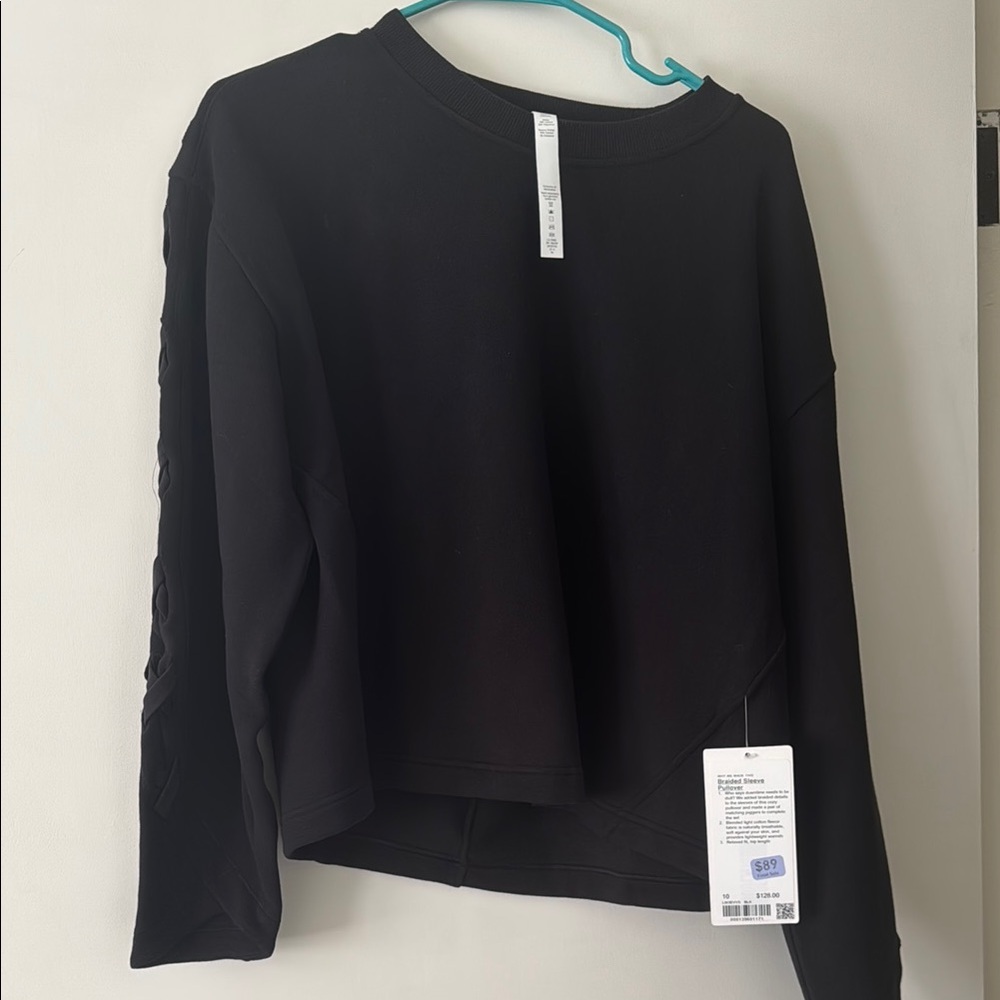 Lululemon black crew size 10